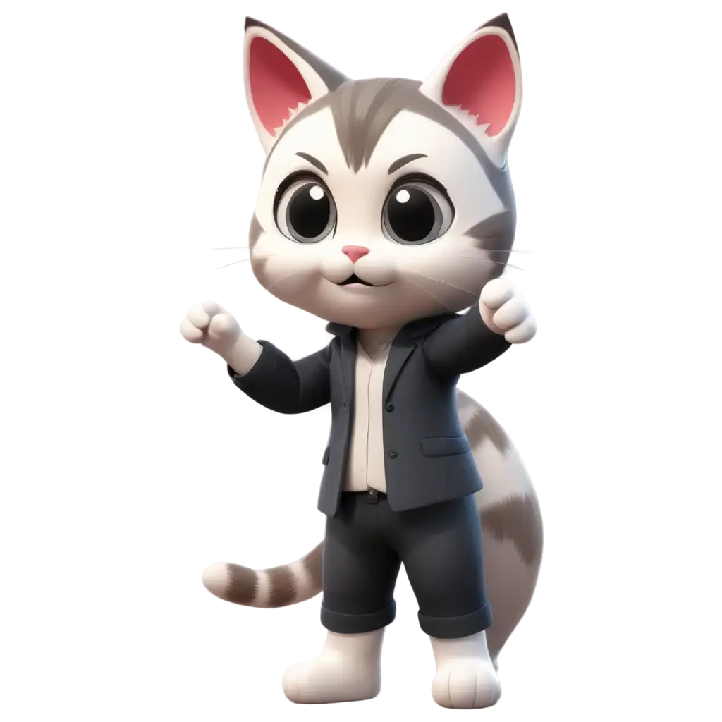 3D-Anime-Playing-Cat-PNG-HighQuality-Transparent-Image-for-Creative-Use