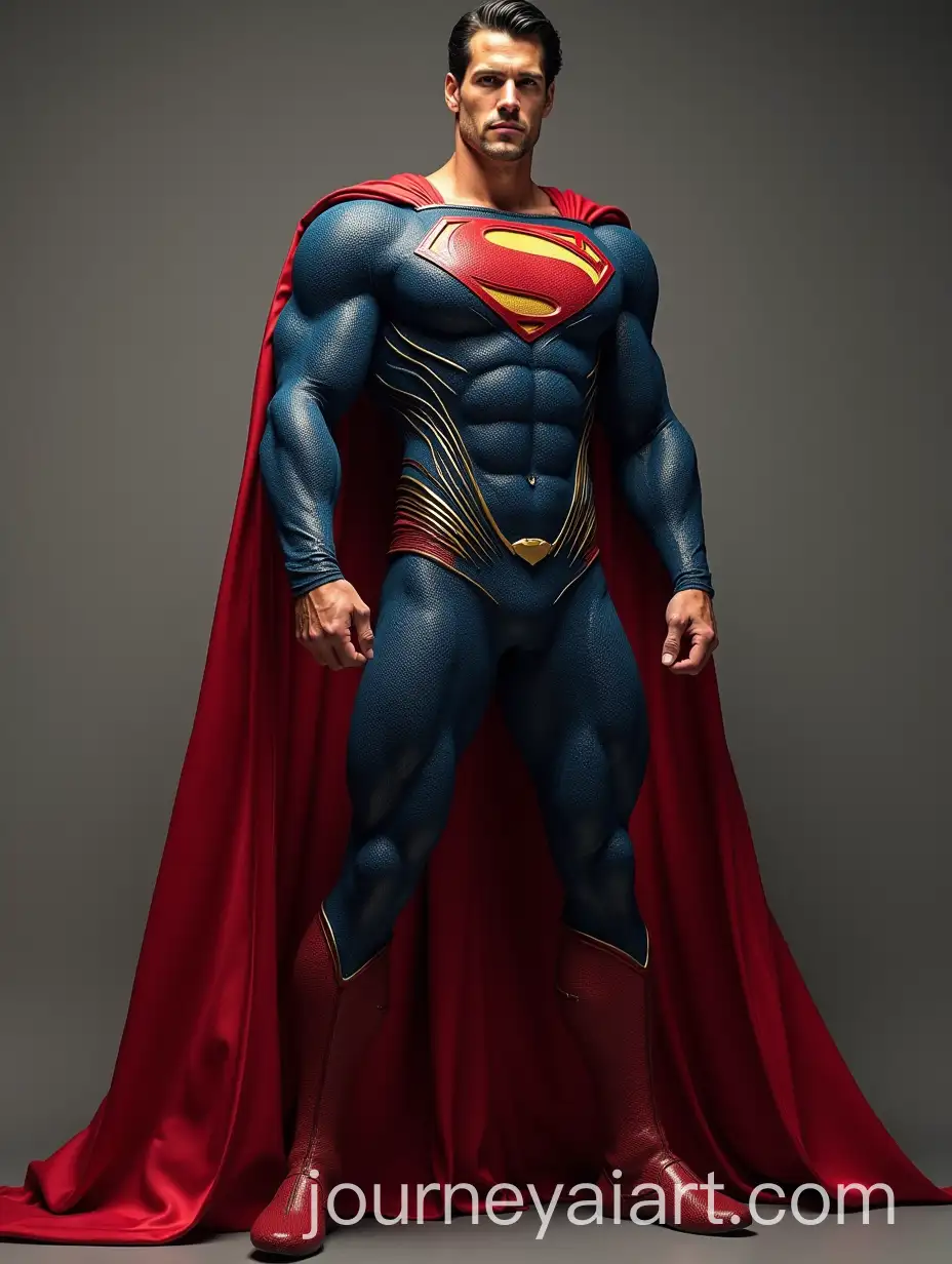 Superman-Suit-in-German-Flag-Colors