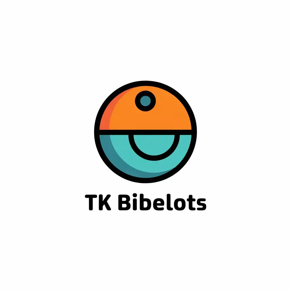 a vector logo design,with the text "tk bibelots", main symbol:rien,Moderate,clear background