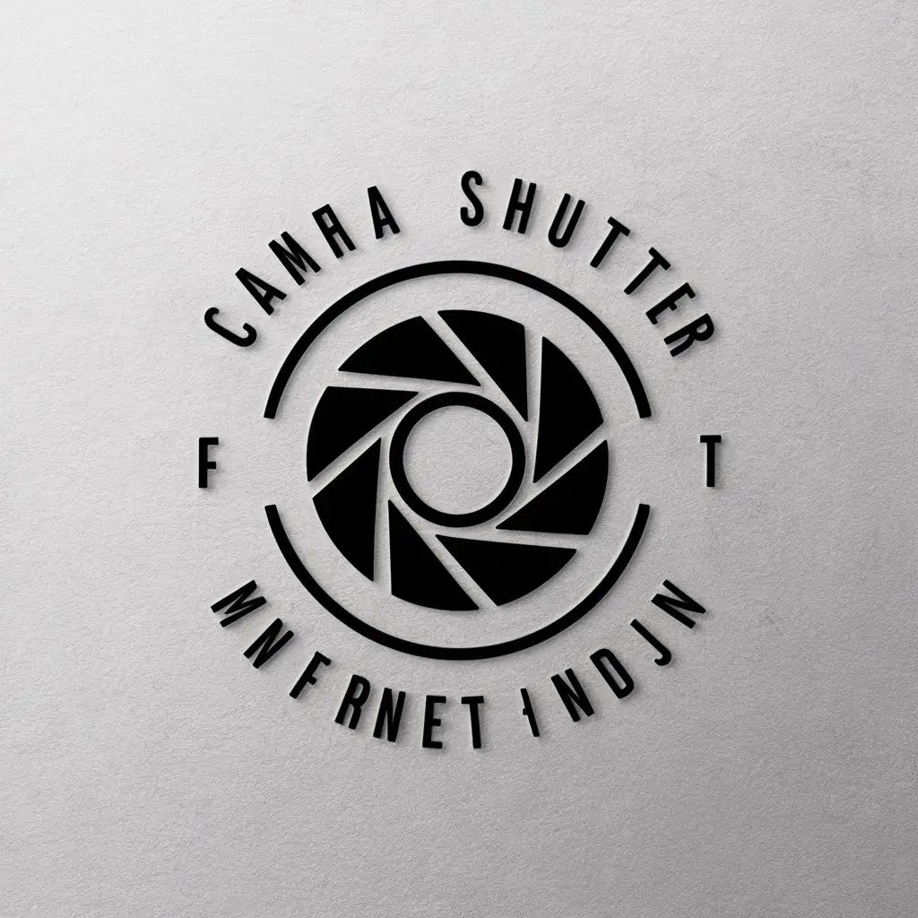 a vector logo design,with the text "camera shutter", main symbol:XSBXL,Minimalistic,be used in Internet industry,clear background