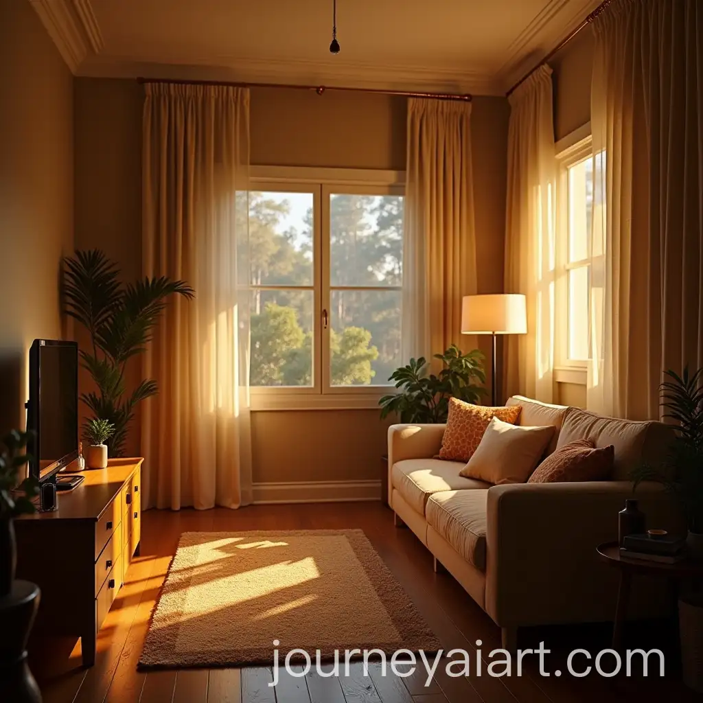Cozy-Apartment-Bathed-in-Warm-Light