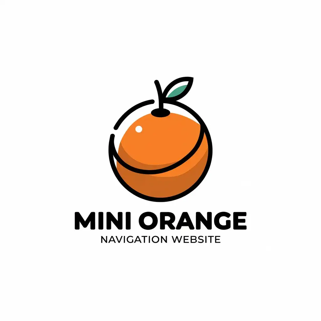 LOGO-Design-For-Mini-Orange-Navigation-Website-Moderate-Orange-with-Clear-Navigation-Theme