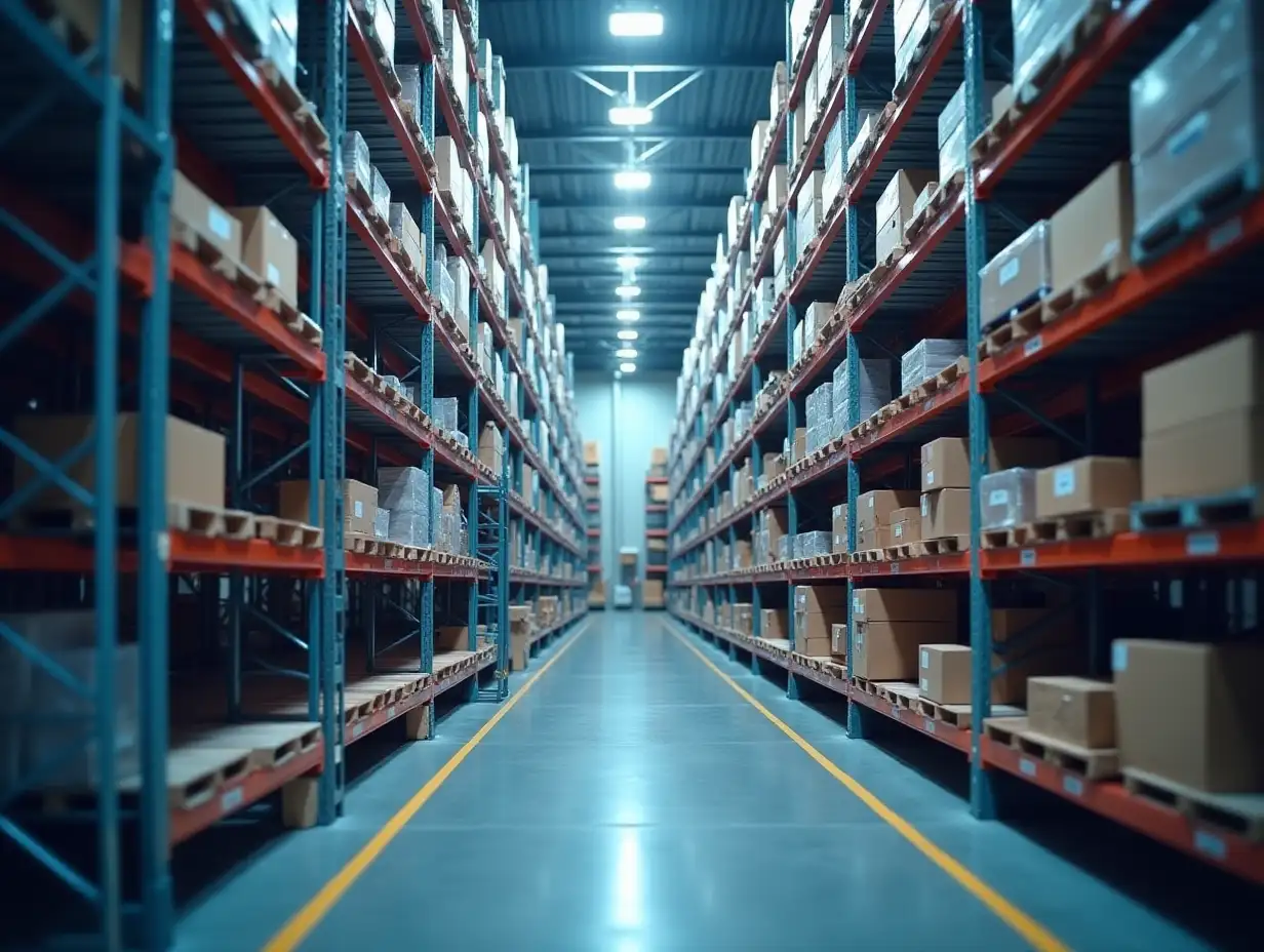 Distribution warehouse infrastructure optimized for rapid dispatch