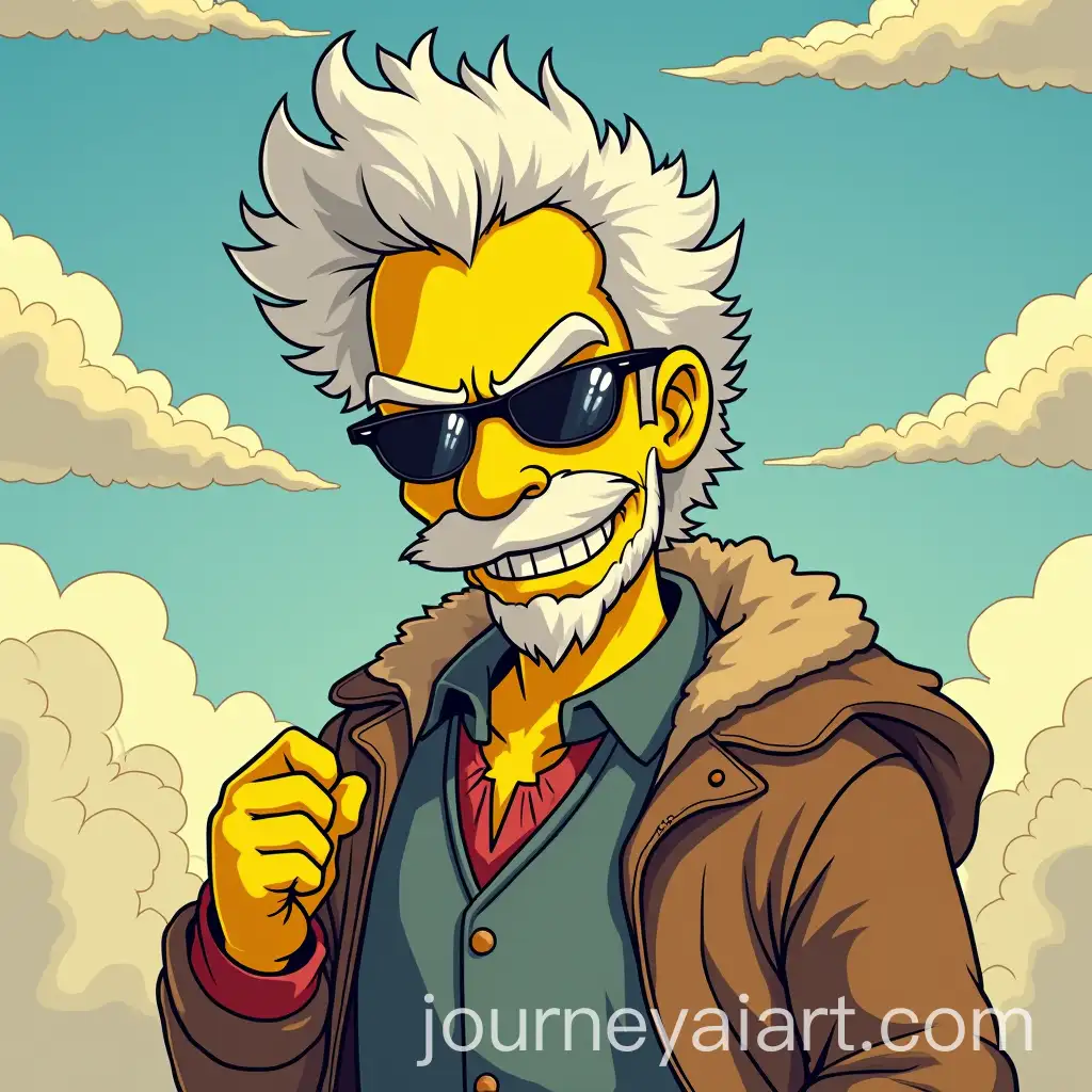 Rough-Gangster-Tolstoys-Brother-Tony-with-SimpsonsStyle-Clouds