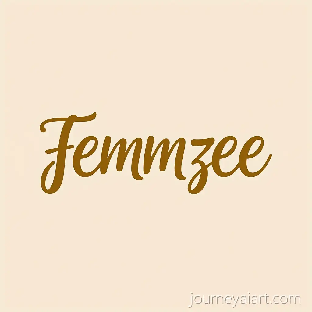 Femmzee-YouTube-Channel-Logo-with-Golden-White-Girly-Aesthetic