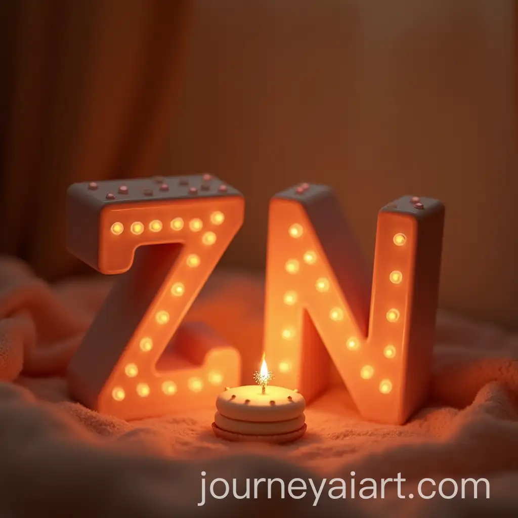 Romantic-Glowing-Z-and-Heart-Symbolizing-Love-and-Affection