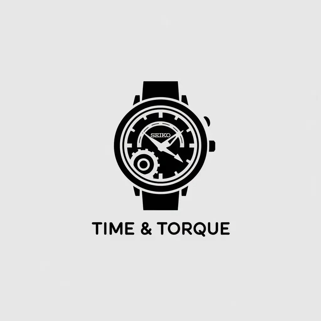 LOGO Design for Time Torque Seiko Watch Car Parts with Minimalistic Style for Automotive Industry