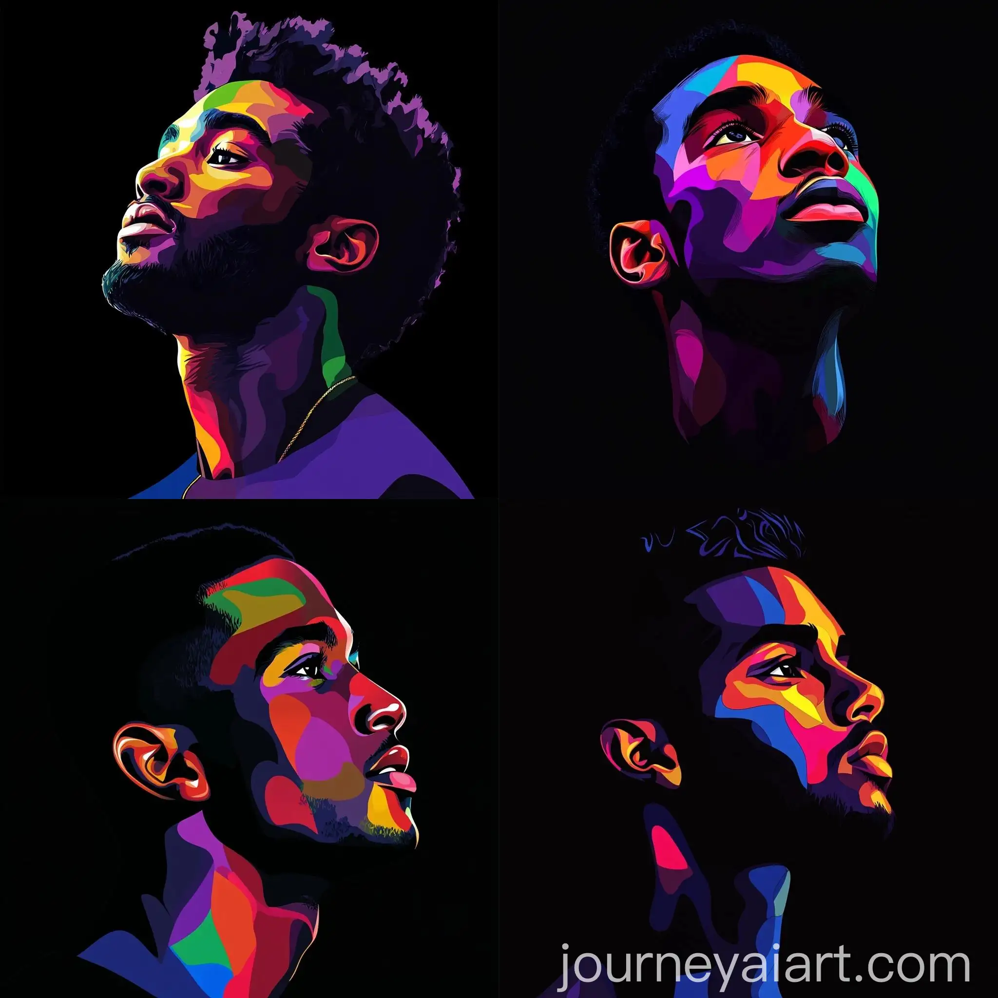 WPAP-Style-Portrait-of-a-Black-Young-Man-on-Black-Background