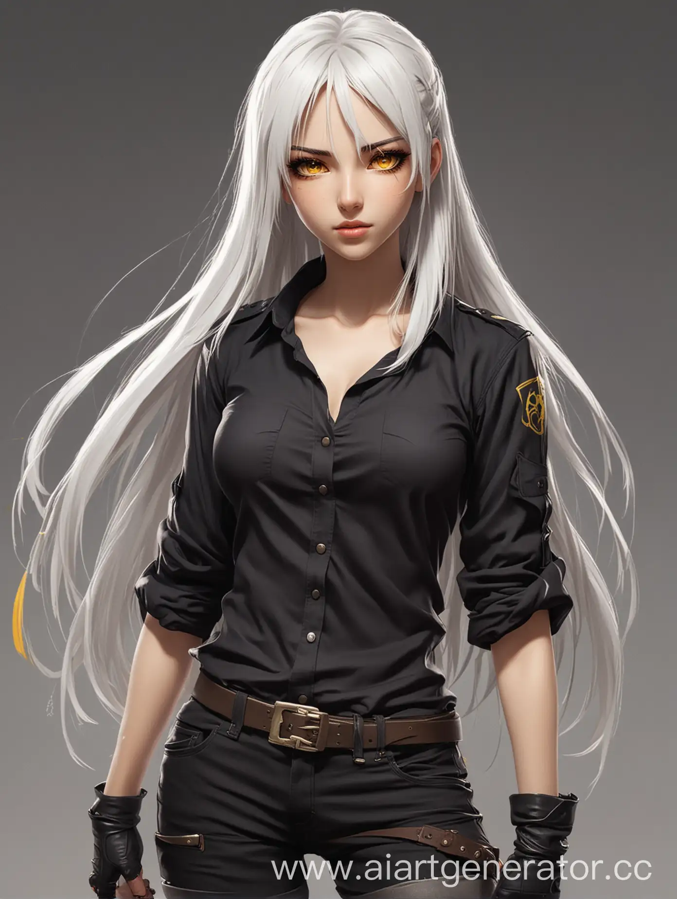 Anime-Assassin-with-White-Hair-and-Yellow-Eyes-in-Black-Attire