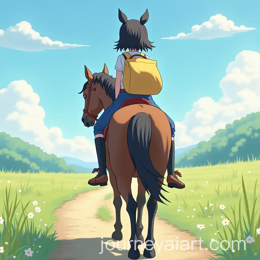 Anime-Girl-Riding-Horse-with-Big-Bag-from-the-BackAI-Image-Expansion