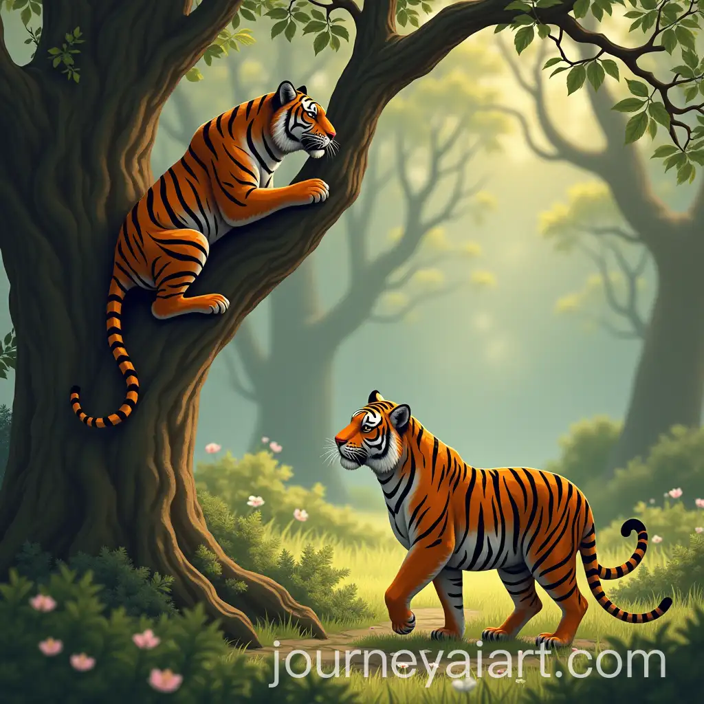 Two-Friends-and-a-Tiger-Encounter-in-the-Wilderness