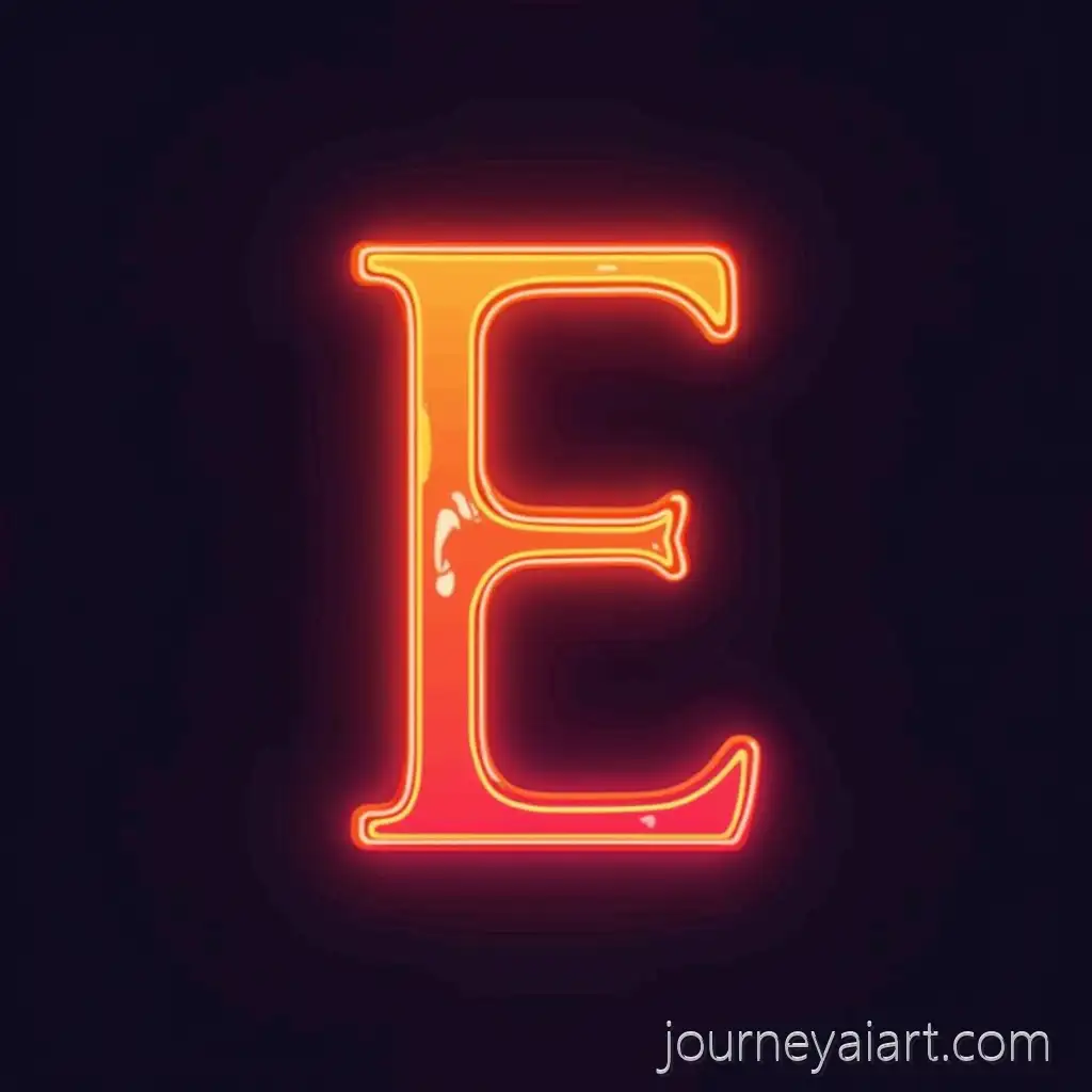 NeonStyle-Favicon-for-ElieNeon-favicon-designzer-Online-Store-with-Glowing-Orange-E-Symbol