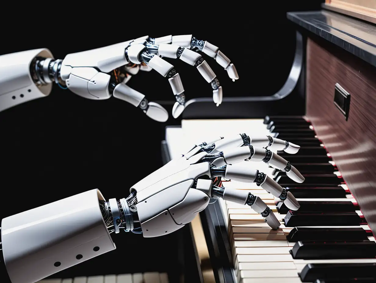 Robot Hands Playing the Piano