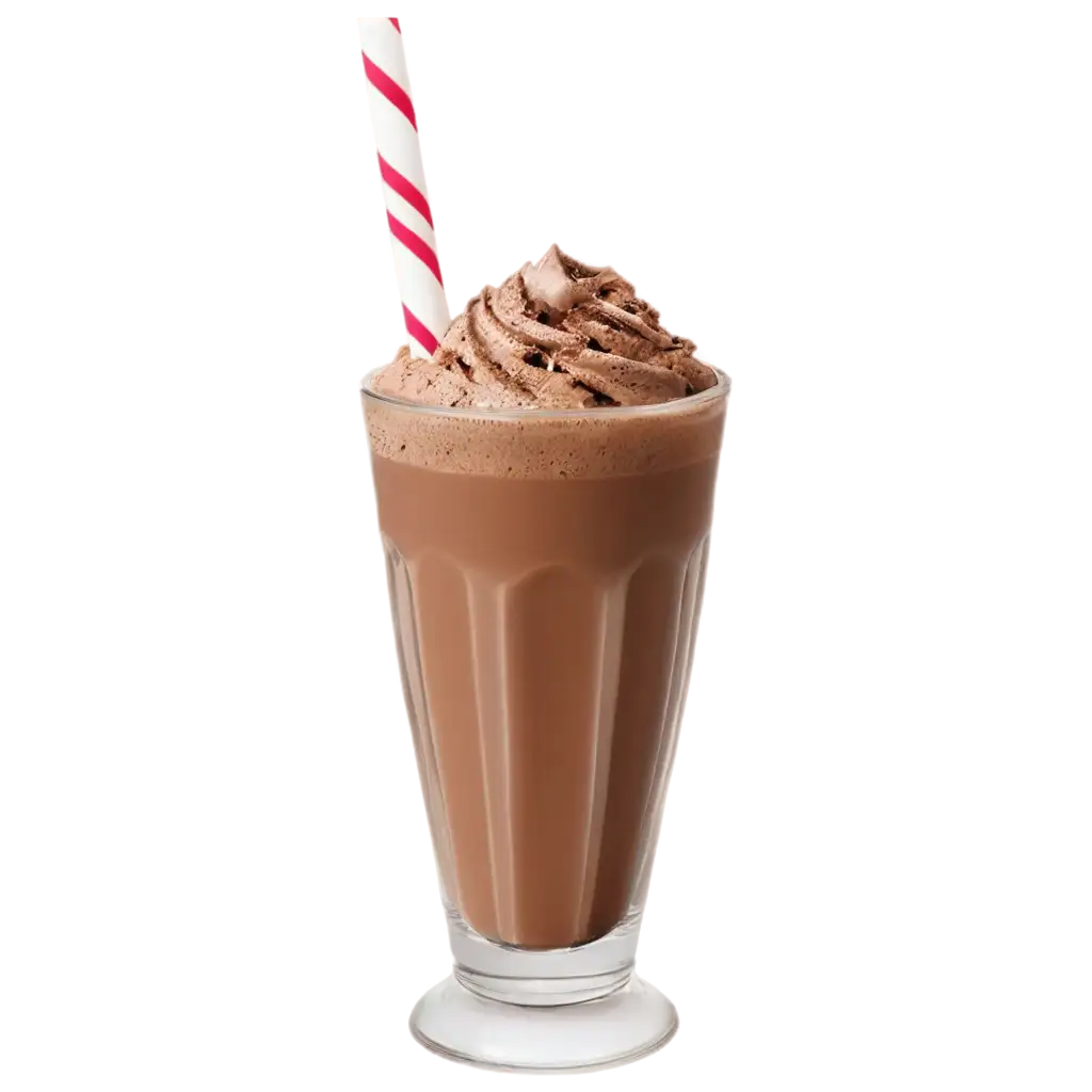 chocolate shake in glass