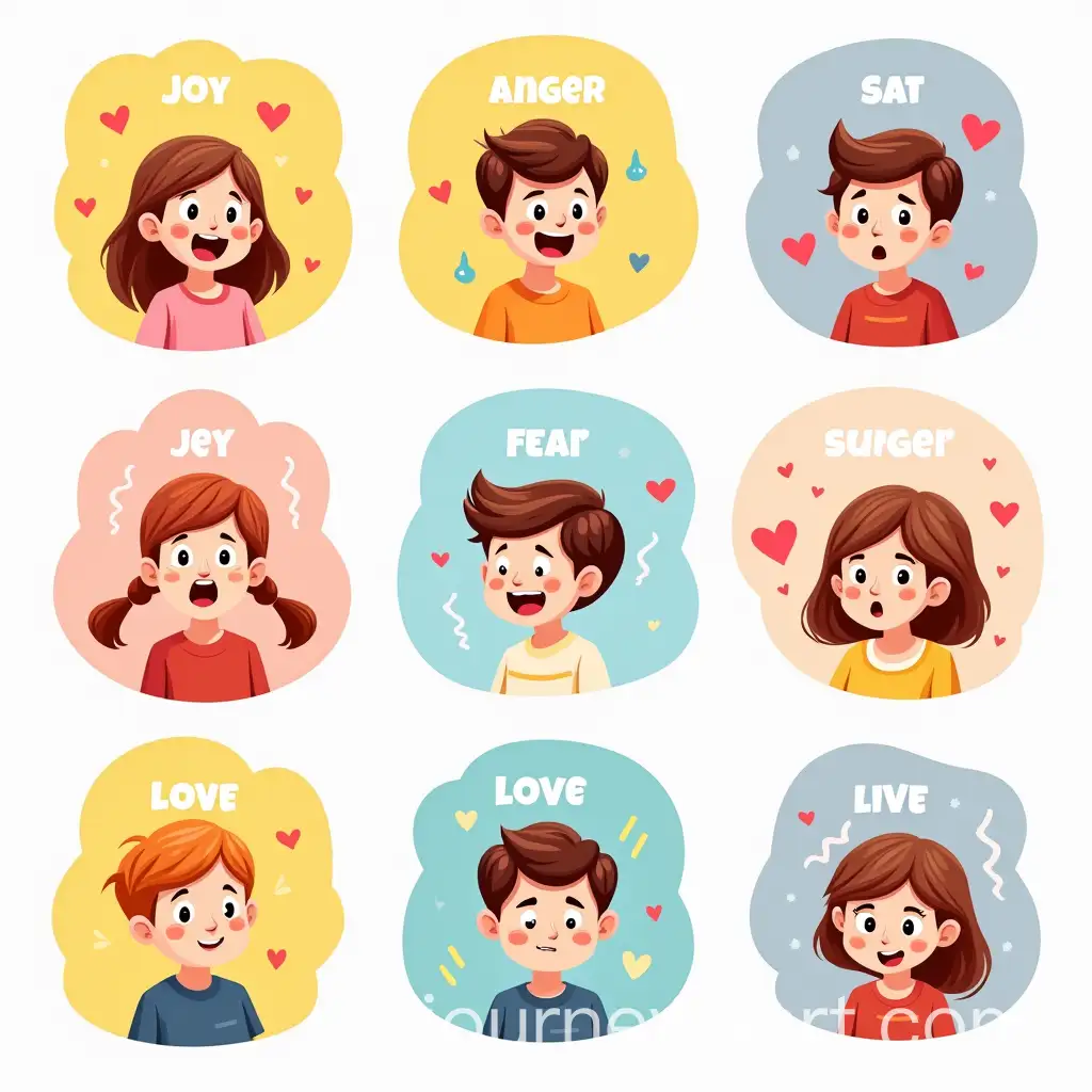 Colorful-CartoonStyle-Illustrations-Depicting-Emotions-for-Children