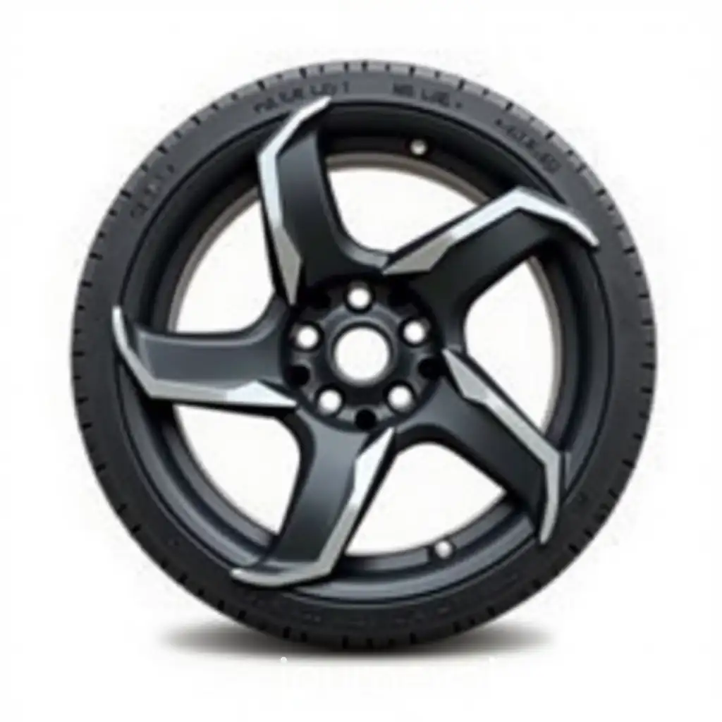 Stylish-Front-View-of-a-Custom-Car-Wheel-Design