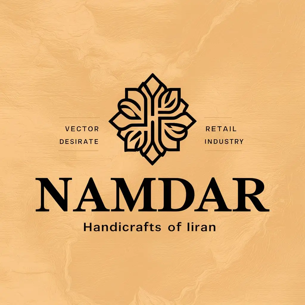 LOGO-Design-For-Namdar-Elegant-Vector-Logo-with-Iranian-Handicrafts-Theme