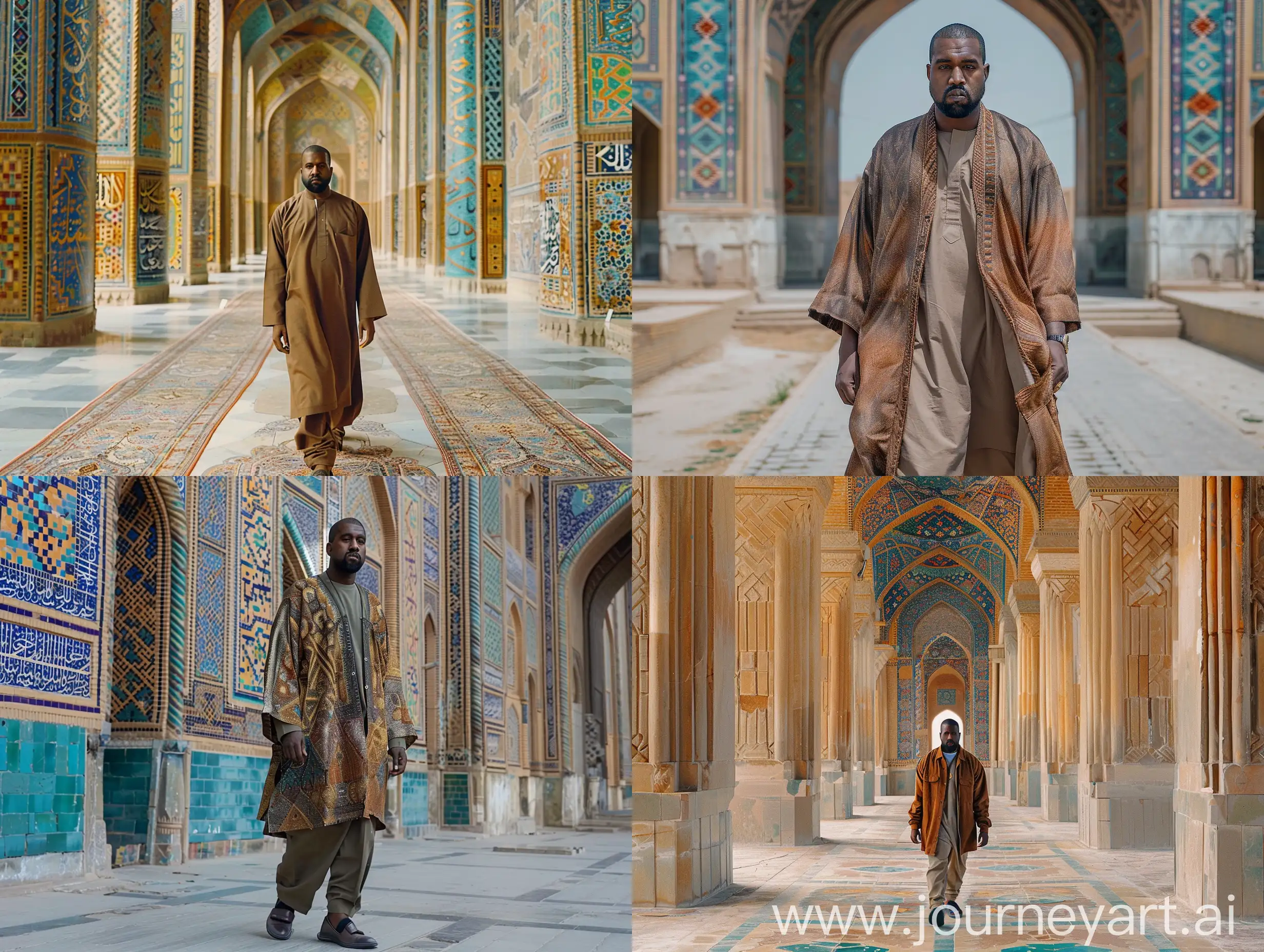 Kanye-West-Walking-in-Registan-Samarkand