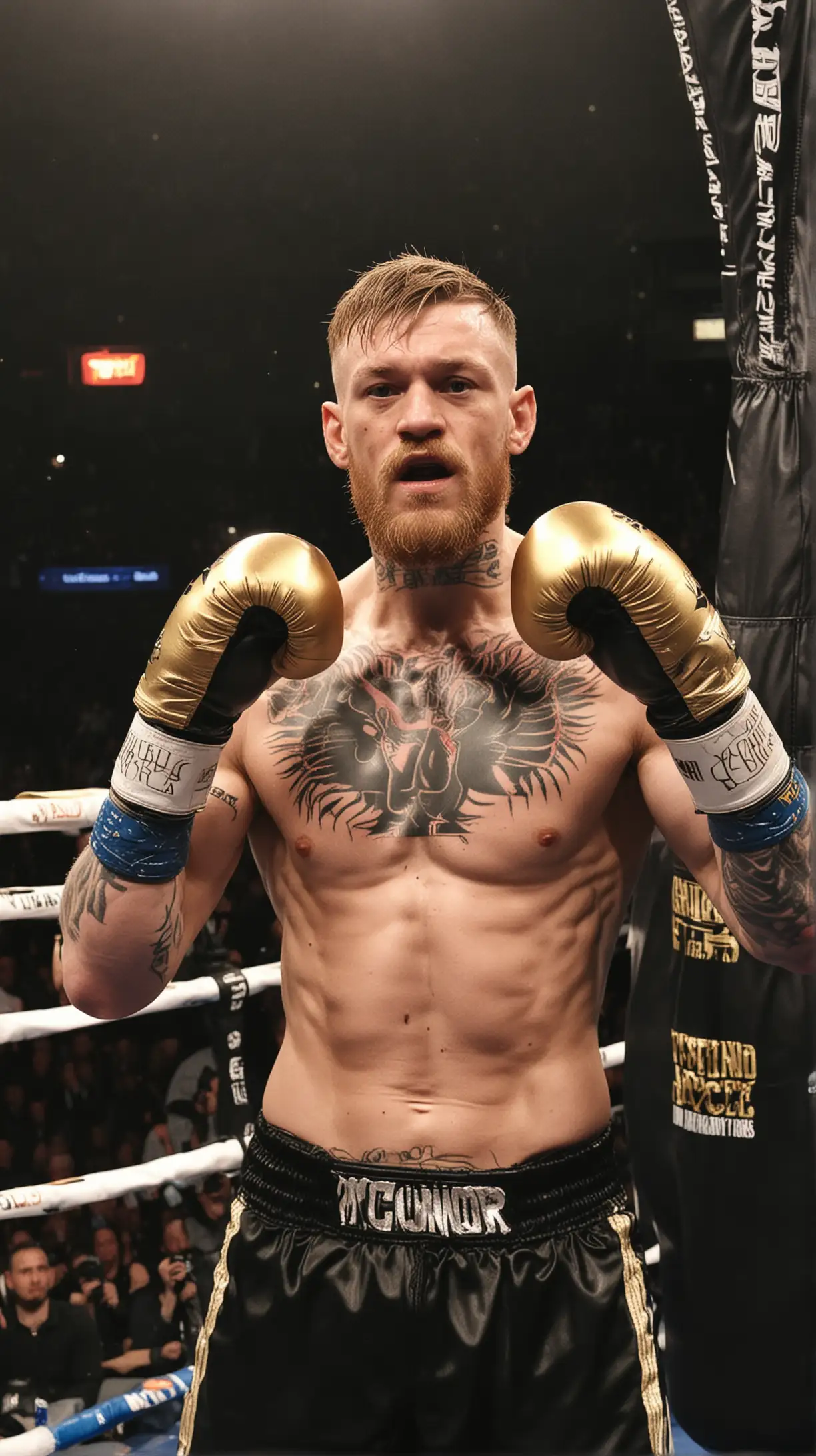 Connor McGregor Boxing Match with Boxing Gloves