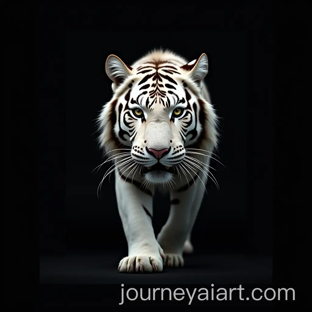 Transparent-White-Tiger-on-Black-Background-for-Journal-Cover