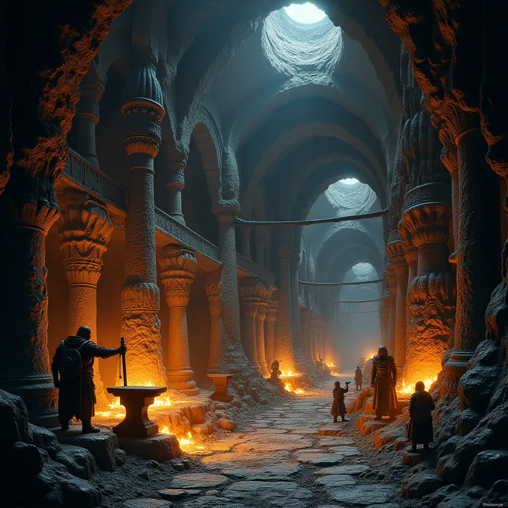 Underground-Dwarven-City-with-Forges-and-Craftsmanship