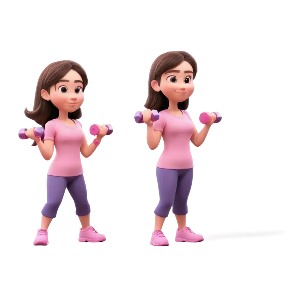 3D-PNG-Image-of-Girl-Squatting-with-Dumbbells-in-Disney-Pixar-Style-for-Achievements