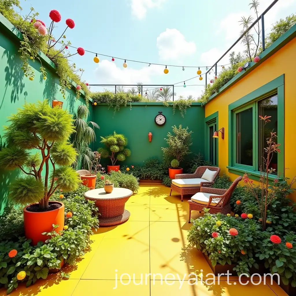 Vibrant-Rooftop-Garden-Decor-with-Natural-Plants-and-Bright-Colors