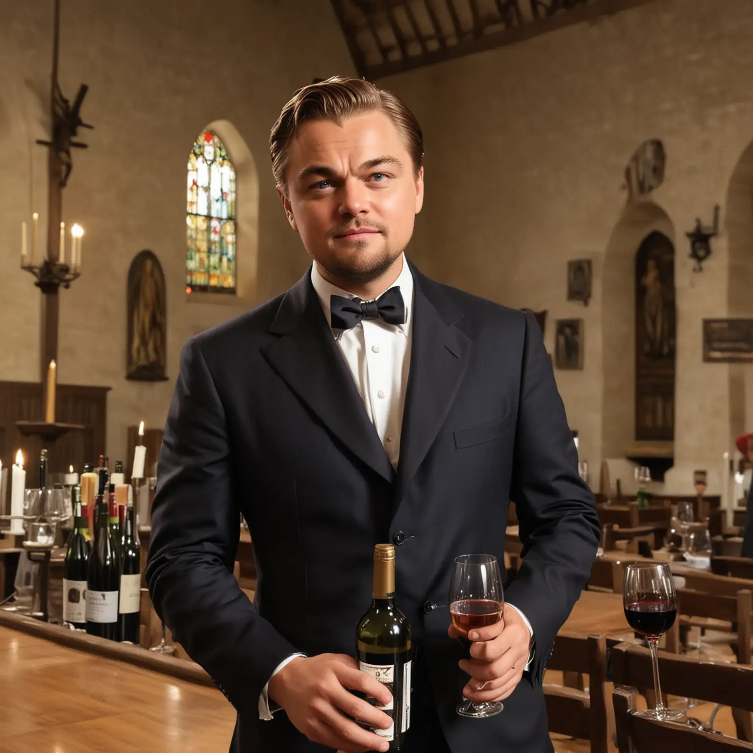 Leonardo-DiCaprio-Enjoying-Georgian-Churchella-and-Wine-at-Traditional-Celebration