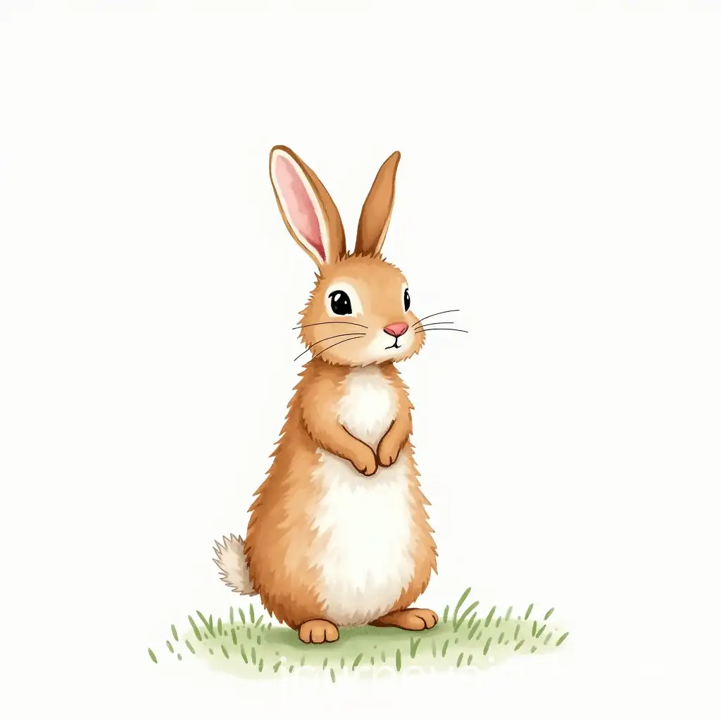Whimsical-Peter-Rabbit-Style-Watercolor-Illustration-of-a-Cute-Forest-Scene