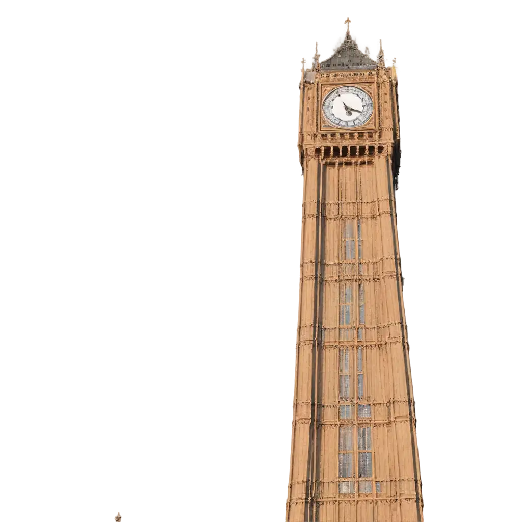 CloseUp-of-Big-Ben-in-PNG-Format-Detailed-OffAngle-View