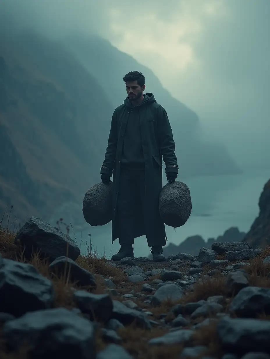 Bachelor-Carrying-Stone-Becomes-Mountain-of-Darkness