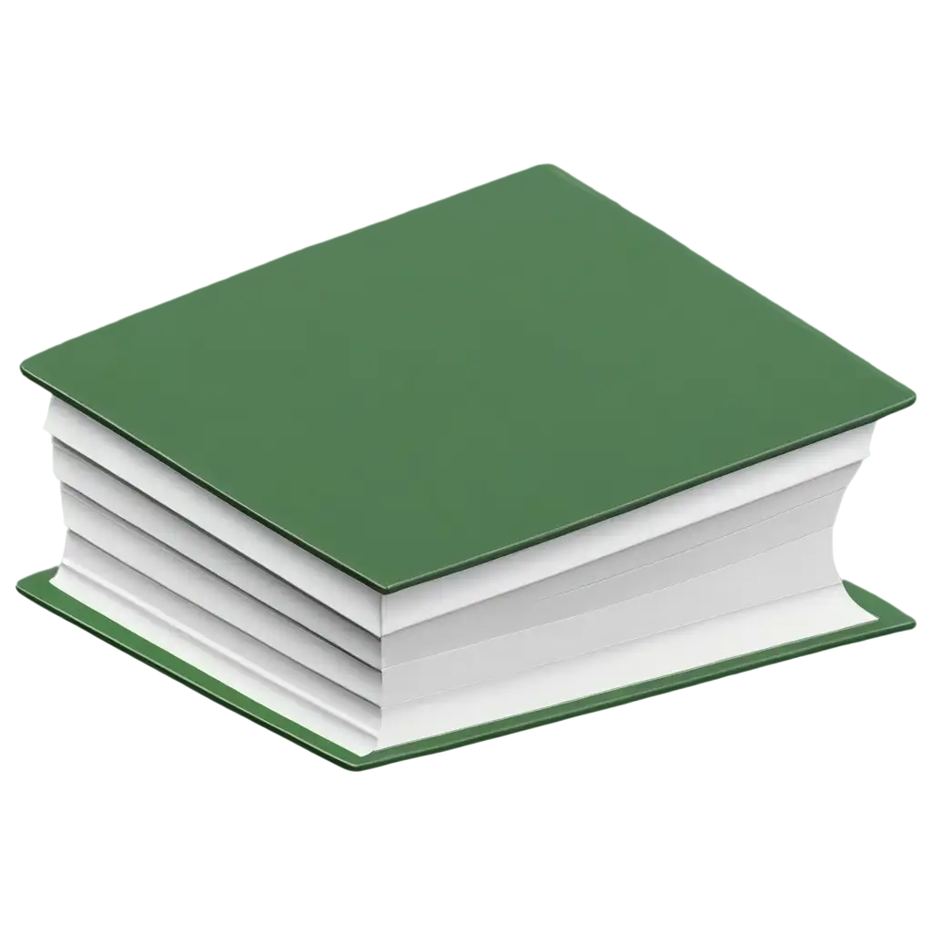 HighQuality-PNG-Illustration-of-a-3D-Green-Book-for-Versatile-Applications