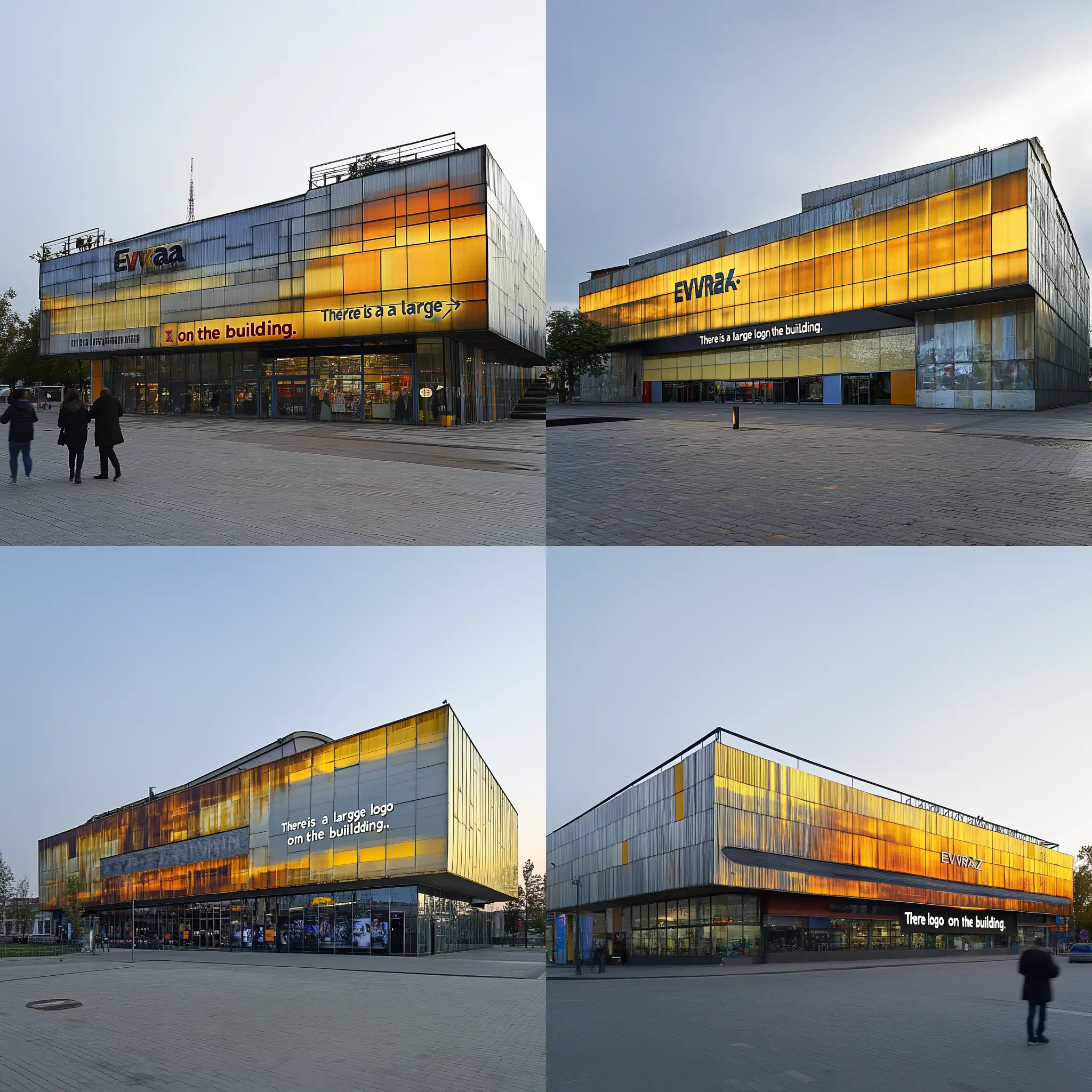 Shabby-Market-Building-with-EVRAZ-MUZEUM-Logo-in-Yellow-and-Orange-Panels