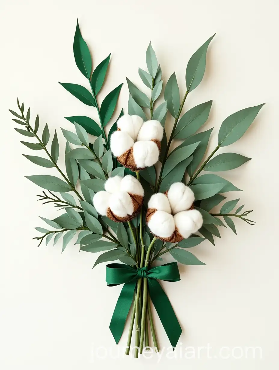Realistic-New-Years-Bouquet-with-Coniferous-Branches-Eucalyptus-and-Cotton-in-Craft-Paper