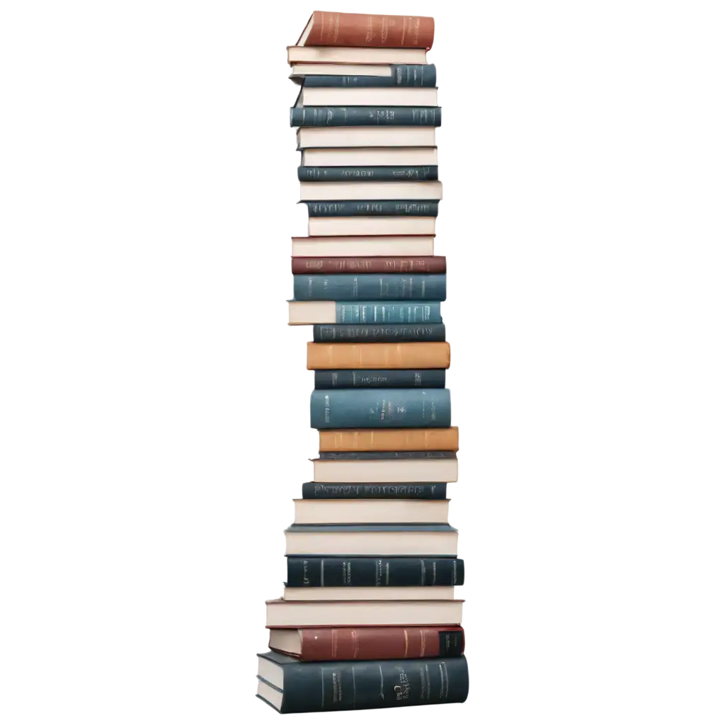 Stack-of-Books-PNG-Image-for-Clear-and-HighQuality-Visual-Content