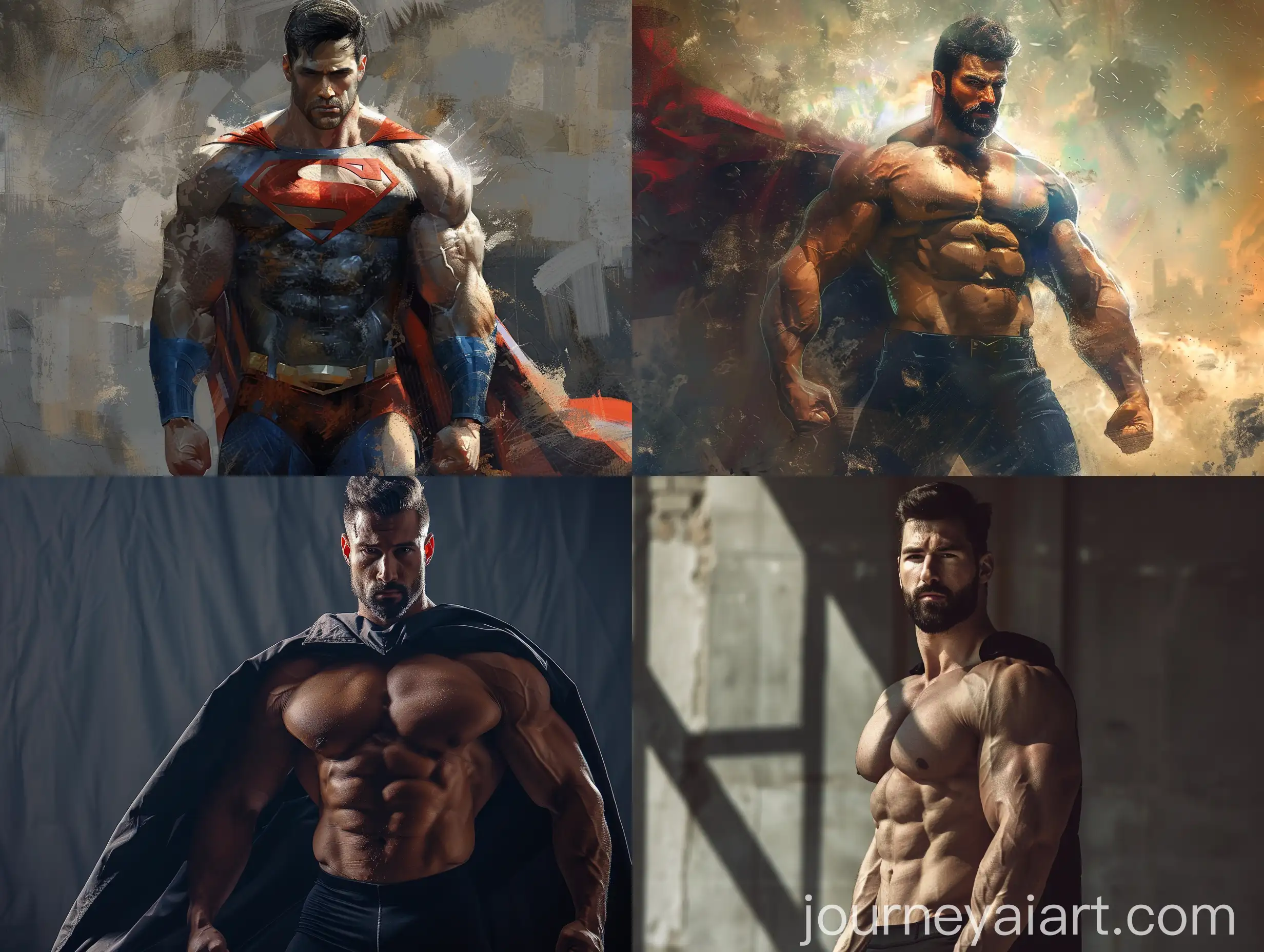 Muscular-Handsome-Superhero-Man-in-Action