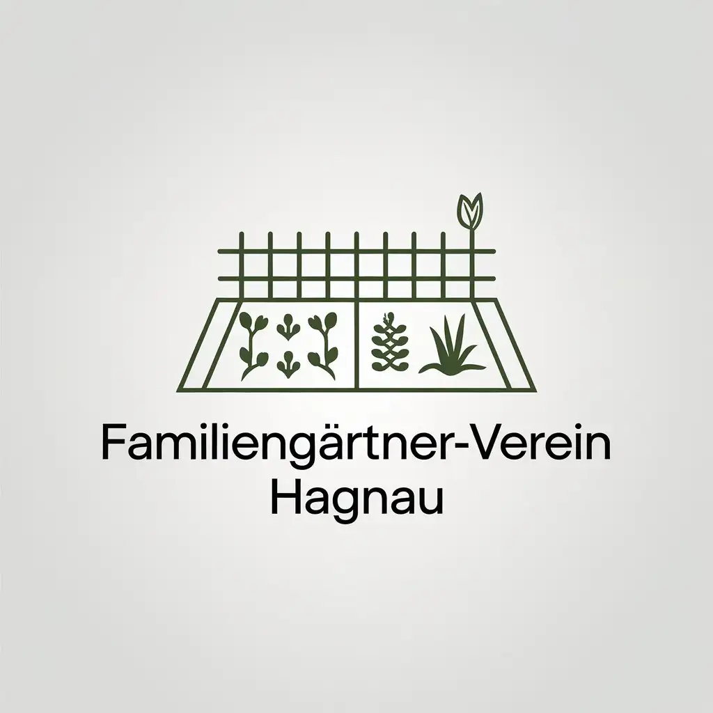 LOGO Design for FamiliengrtnerVerein Hagnau Minimalistic Garden Allotment Theme