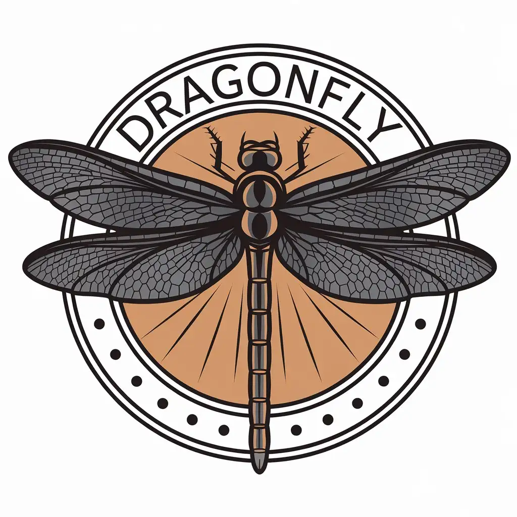 a vector logo design,with the text "Dragonfly", main symbol:Dragonfly,Moderate,be used in Retail industry,clear background