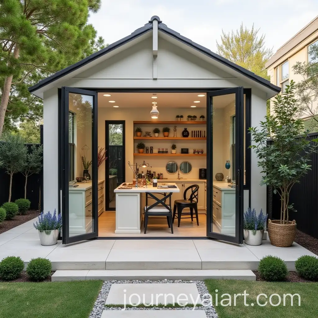 Modern-Backyard-Studio-and-Jewellers-Workshop-with-Zen-Garden-Vibe