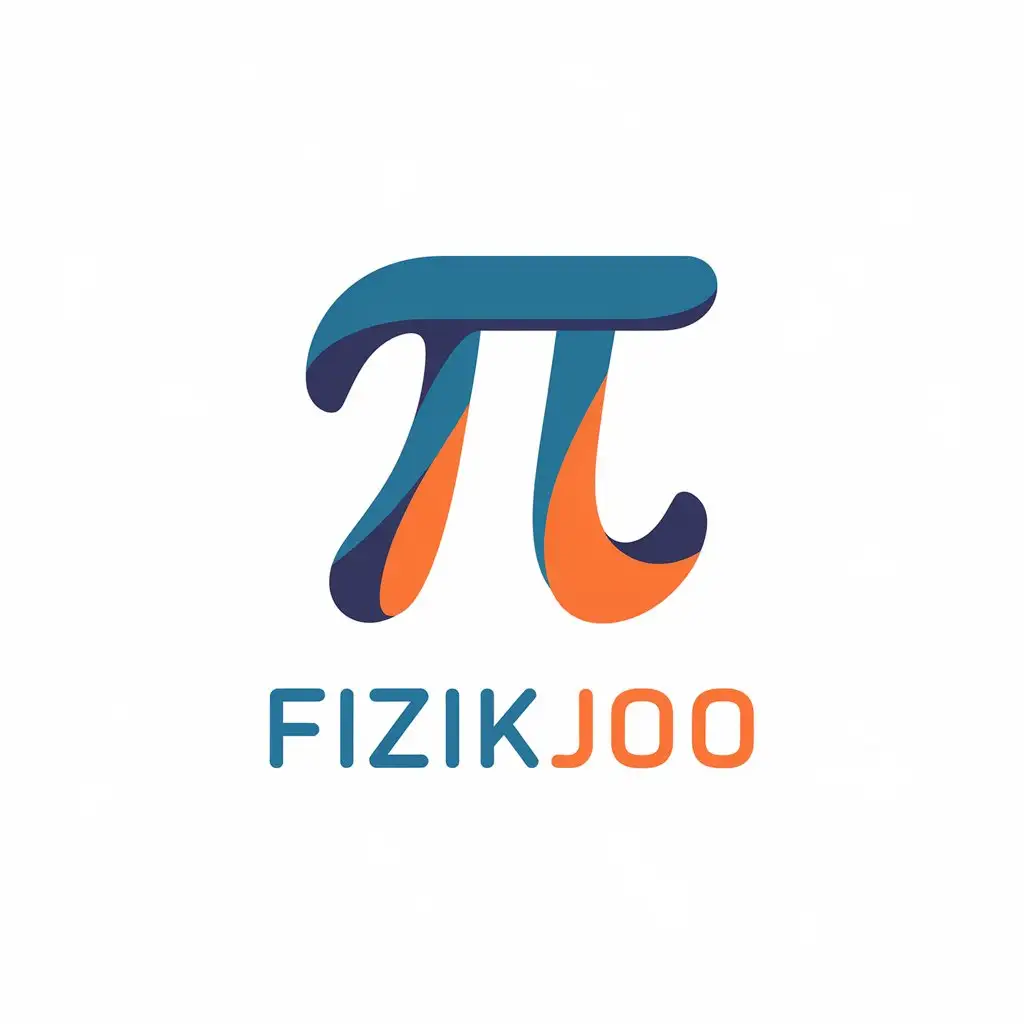 a vector logo design,with the text "fizikjoo", main symbol:physics,Moderate,be used in Education industry,clear background