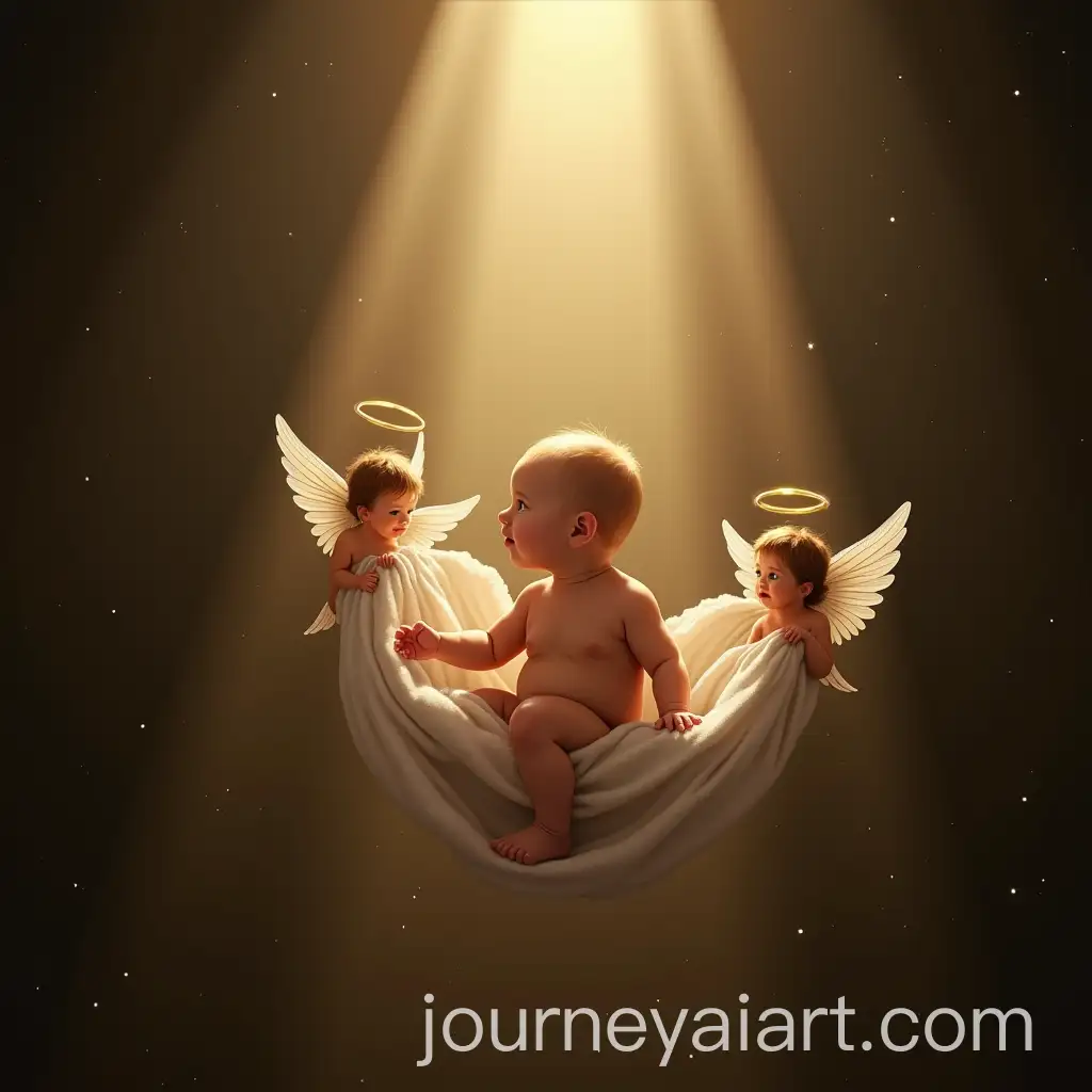 Dazzled-Baby-Ascending-Towards-the-Light-with-Angels