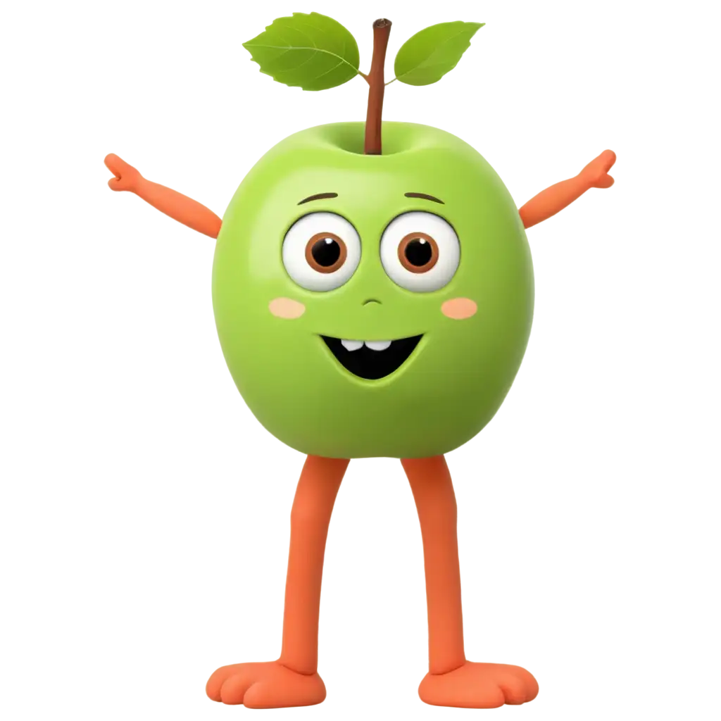 Unique-PNG-Image-of-an-Apple-with-Eyes-Arms-and-Legs-A-Fun-Playful-Design