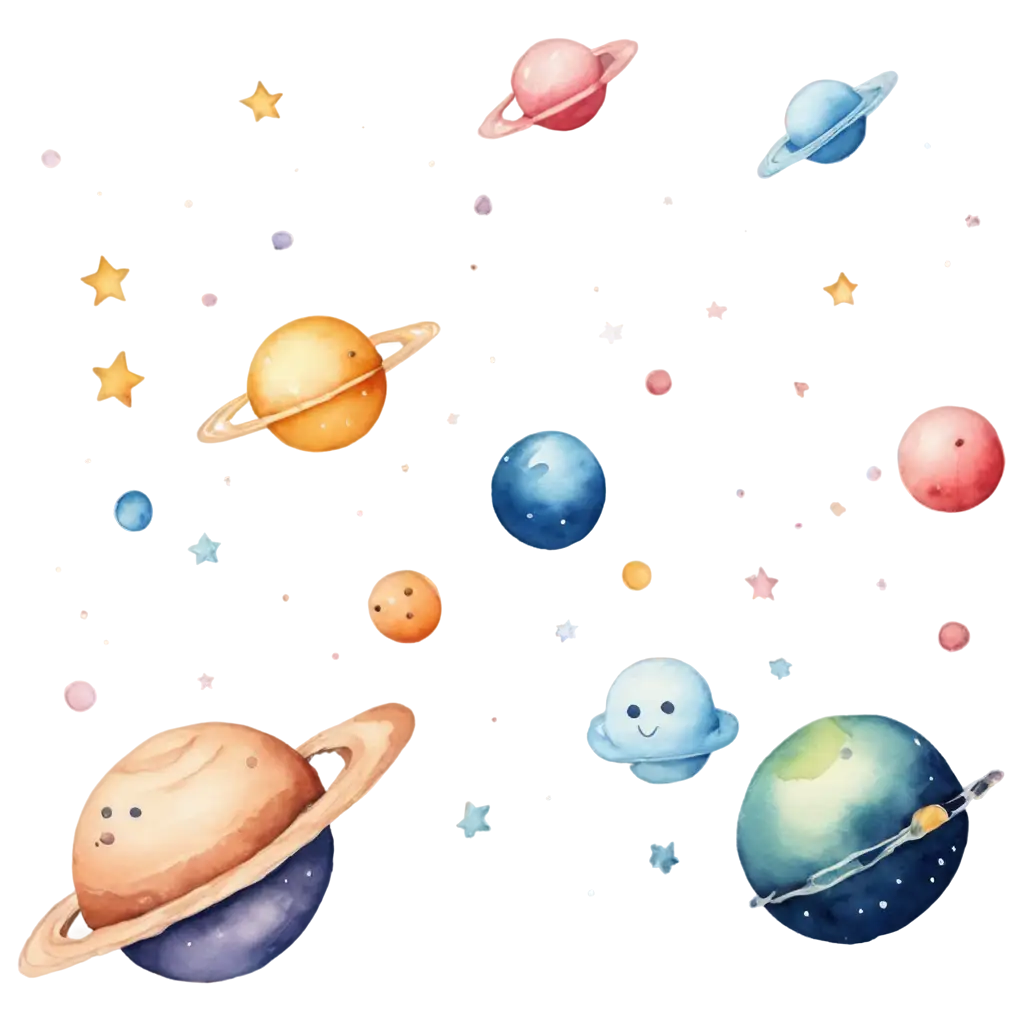 Watercolor-Cute-Space-PNG-Image-Explore-Adorable-Galactic-Artistry