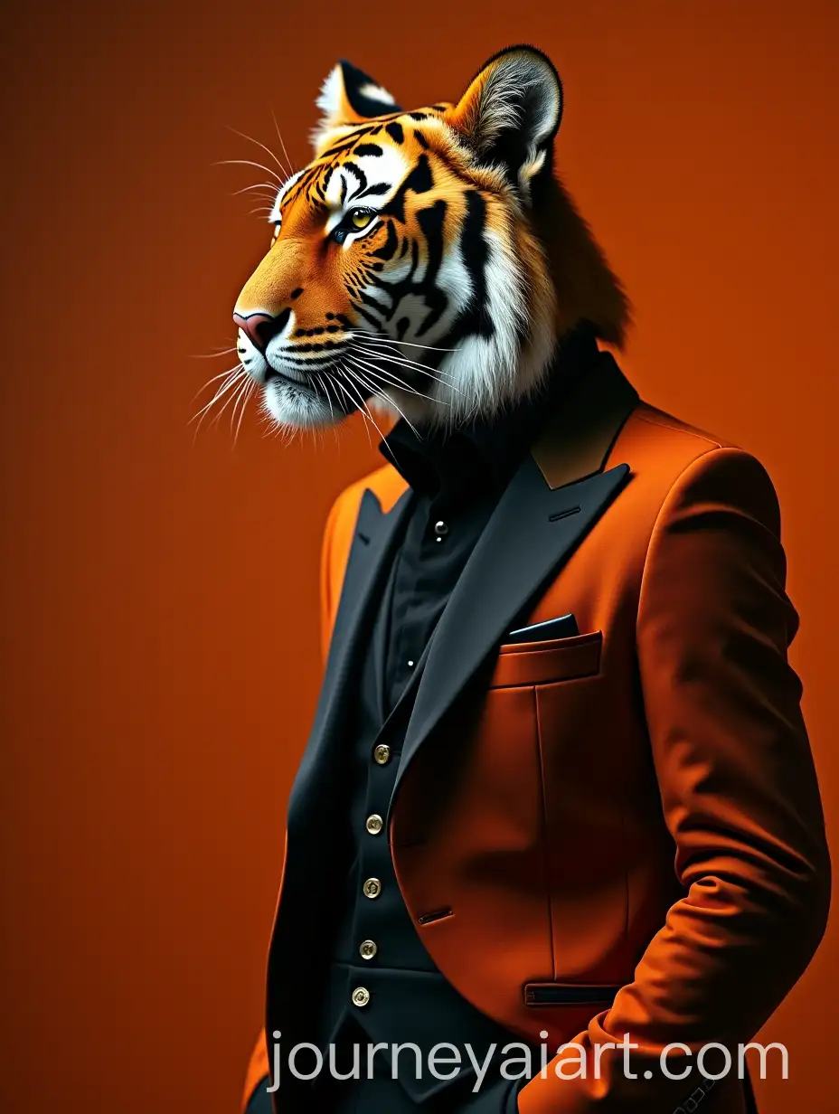 Elegant-Tiger-in-a-Stylish-Orange-and-Black-Suit