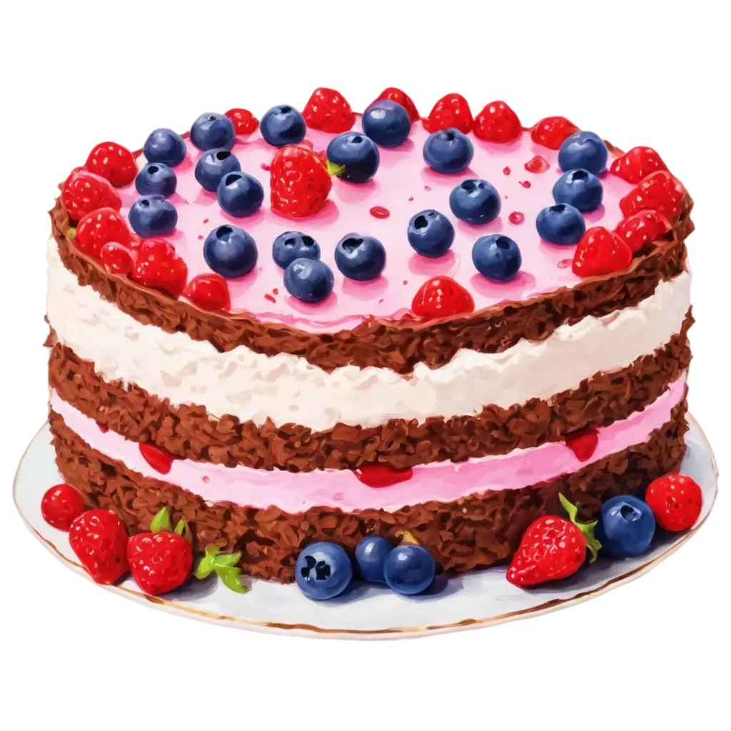 Delicious-Cake-BerryPNG-Image-Usage-Analysis-PNG-Image-for-Creative-Design-and-Culinary-Visuals