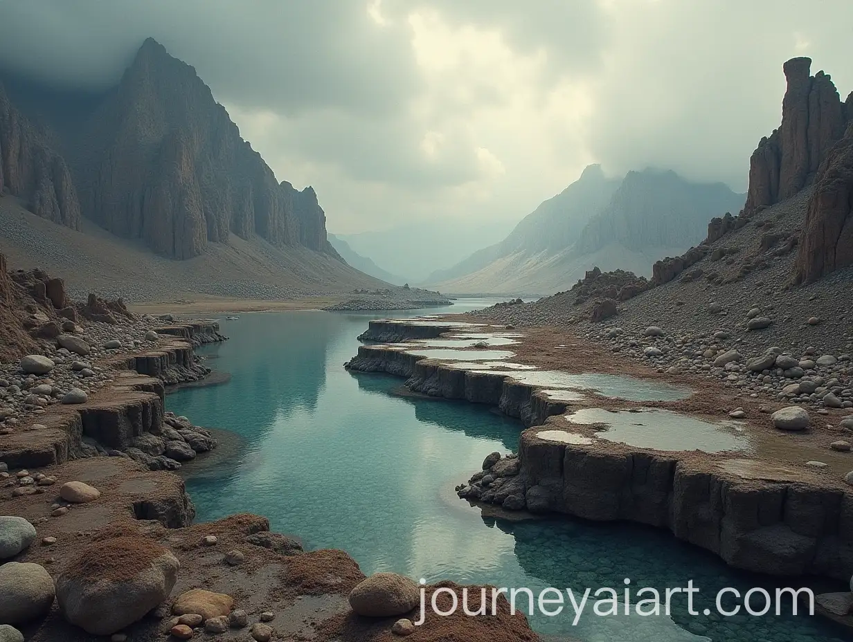 Apocalyptic-Landscape-with-Cracked-Earth-and-Floating-Rocks