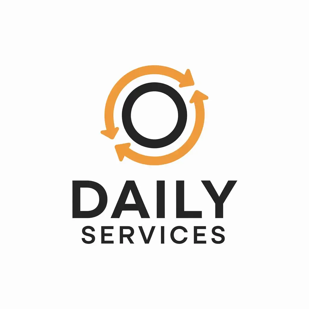 LOGO Design for Daily Services Vector with Transaction Symbol and Clear Background