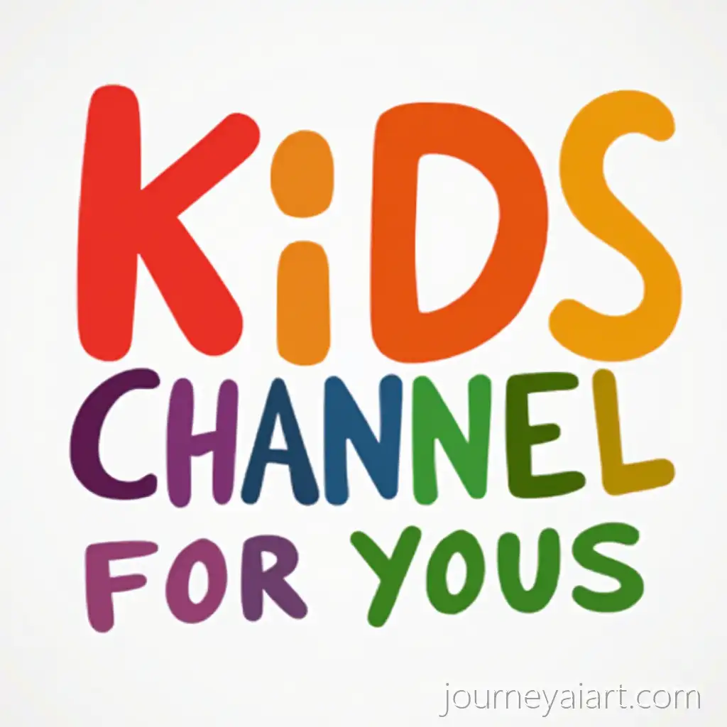 Colorful-Kids-Channel-Logo-with-Playful-Design-and-Bright-Colors