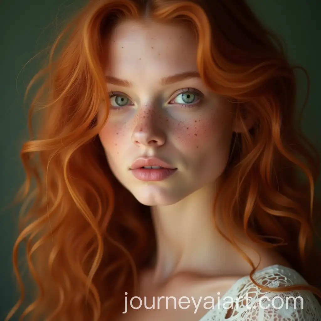 Beautiful-Woman-with-Ginger-Wavy-Hair-and-Emerald-Green-Eyes