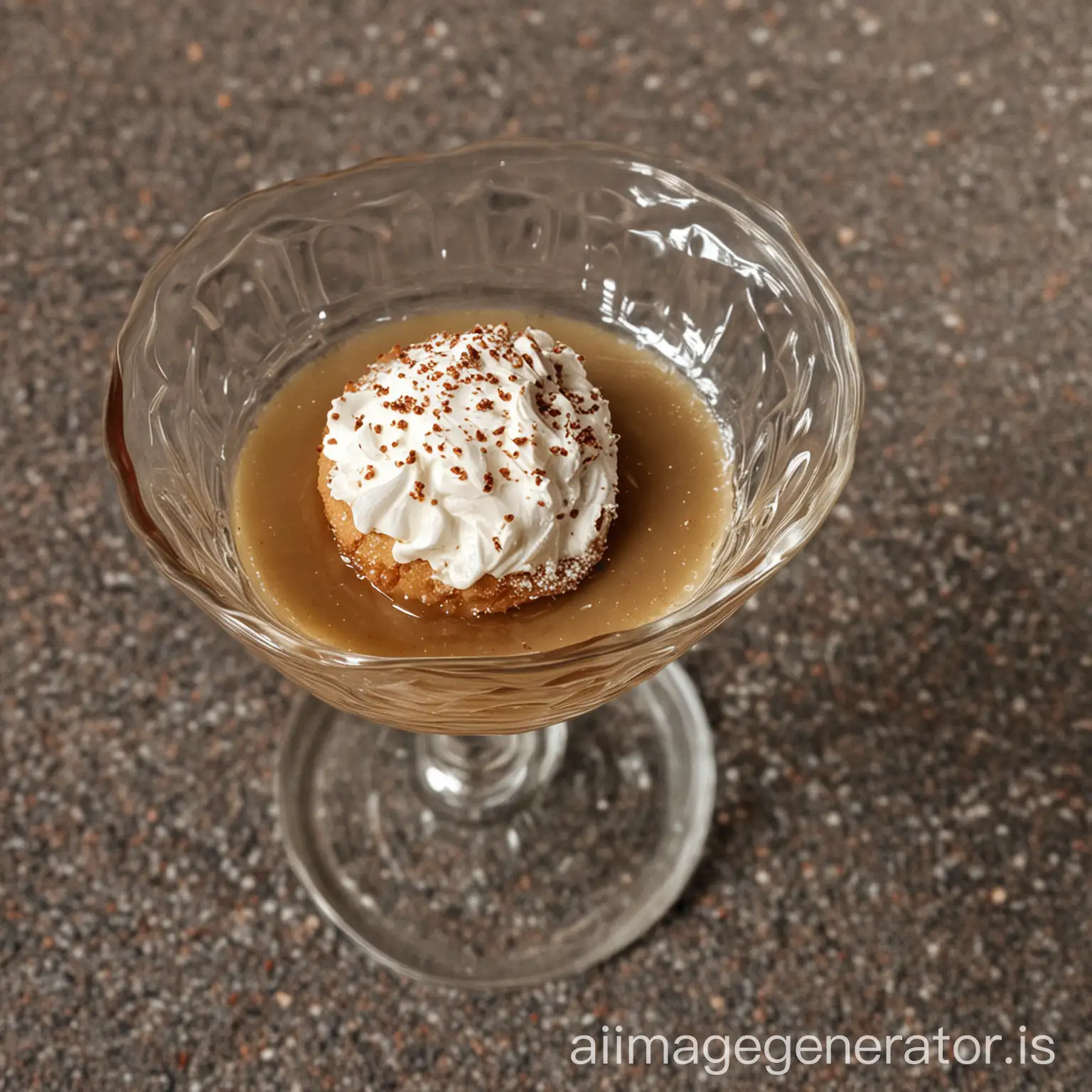 dessert glassé a la moutard